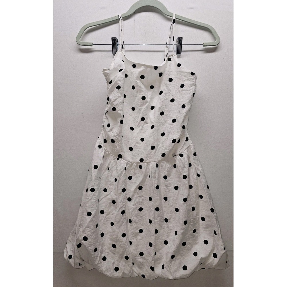 Popular 21 Polka Dot Bubble Dress M Polka Dot Smocked Back Strappy Y2K Retro